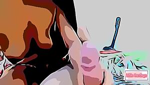 Naughty cousin with a sexual appetite enjoys oral sex and swallows semen