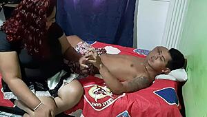 horny mature bbw enters my room craving big black cock fucking