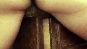 young woman slowly rubs her wet pussy in solo masturbation video