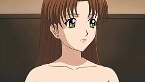 Steamy anime video featuring busty stepmother in action