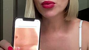 Blonde Milf Rates Dicks In Lingerie