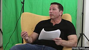 Actress engages in double penetration and anal sex with blonde group