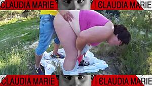 Fat Curvy Woman Eats Pussy Cookies and Gets Water Bottle in Ass