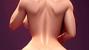 AI Babe With Big Ass in 3D Porn