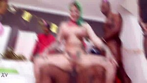 बर्थडे पार्टी एलेक्सा वाइस के साथ! 7on1 बीबीसी डीएपी पागलपन! 🔥