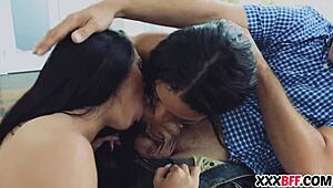 Curvy best friends share a monster cock in hardcore bisexual group sex, pov lesbian action