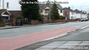 emma just can’t resist flashing her tits outdoors again!