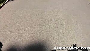 Kenzie Madison exclaims, 'Bend me over and fuck my thick ass hard! Cum all over me!'