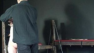 Tough girl gets whipped and tit tortured by Fae Corbin.