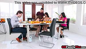 Horny Big Tits Teen Scarlett Alexis And Stepsister Tiana Blow Big Cock Guy!