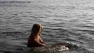 Yo, check this divine blonde teen naked in the sea... full vid is pure fire! 🔥