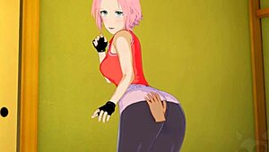 Koikatu gameplay: blowjob and creampie with sakura in 3d hentai