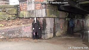 emma just can’t resist flashing her tits outdoors again!