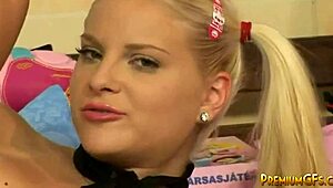 Young Kimmy masturbates solo