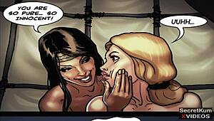 oh man, this monster cock black sheriff threesome in wild west bbc interracial hentai gets me every time. those sassy indian whores take it rough in prison!