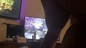 The wife is getting her pussy and ass fucked hard, squirting everywhere