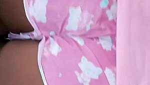 Amateur couple's intimate encounter with a seductive neighbor