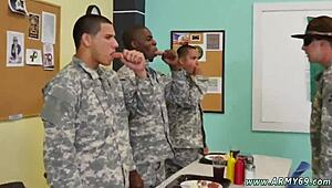 Drill Sergeant Relieves Boy's Gay Urges!