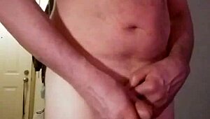 After 30 minutes of intense solo masturbation, the dripping cumshot finally arrives.