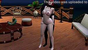 i tamed that bad girl on the beach, she sucked my monster cock