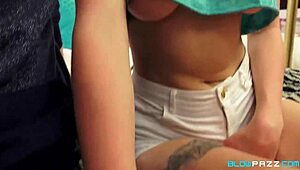 slutty blonde teen 18+ giselle palmer brings her boyfriend jake jace into her bedroom and sucks him dry