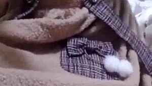 A gay stepbrother's pleasure in watching his stepsister's intimate moments