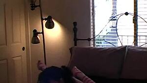 Busty Teen In Stockings Rips Off Clothes During Photoshoot!