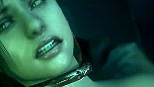 Ful monster knullar Jill Valentine och Nemesis i vild hentai.