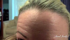 Hairy Milf Stepmom Liz Sucks Cock Pov