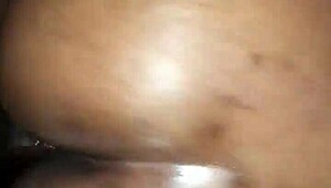 Curvy ebony MILF gets oiled up for some intense action