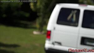 bdsm fetish teen rides hard in intense bondage play