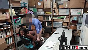 Busty Burglar Punished Hard