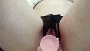 A gay stepbrother's pleasure in watching his stepsister's intimate moments