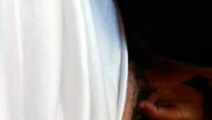 ebony amateur mulata in pov scene performing with black