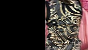 French amateur slut in black white pink satin panties gets fucked deepthroat ass to mouth