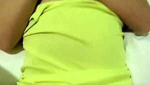 i fuckd this tiny latina teen in her green miniskirt, her small tits bouncin and moanin