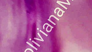 Latina inserts eggplant into her pussy during video call on Boliviana Mimi site