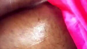 Curvy ebony MILF gets oiled up for some intense action