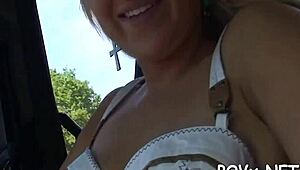 Short Teen 18+ Sucking and Fucking in Wild POV Scene