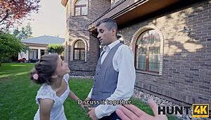 no wedding until i cum with my european bride in a tight dress pov