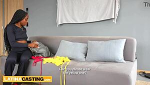 black latina babe taking big dick in hardcore casting!