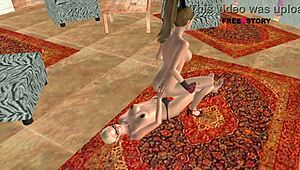 Watch These Cute Lesbian Girls Play With Dildo And Strapon In Hindi!