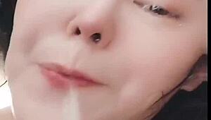 Goddess Performs Extreme Deepthroat Blowjob With Gagging And Spitting