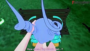 Nejire Hado Blowjob POV in Boku No Hero