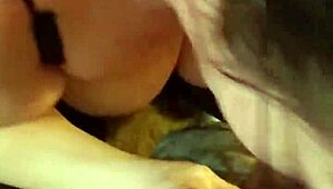 Mizz May Sucks That Big Black Cock in Interracial BJ!