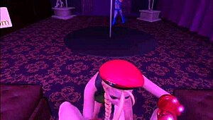 Cammy White Rides Cock in Virtual Reality Game Cosplay with Crazy Bunny Costumes. Get Immersed in the Wild Fight!