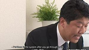 Japon ofis hanımı Satomi Suzuki sansürsüz sert boşalıyor