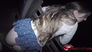 horny big tits banging in public on bridge, hot creampie miriam prado 🔥