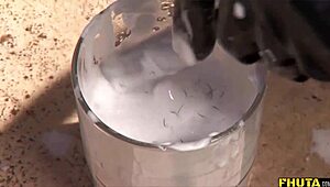 Fhuta blonde and brunette fuck two big black cocks