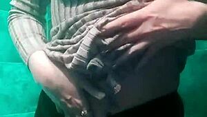 Man, this slutty minx is pissing and fondling in a club toilet!